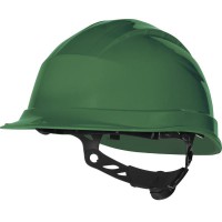 Quartz Up 3 Rotor Adjustment Safety Helmet Hard Hat - Green